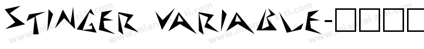 Stinger Variable字体转换